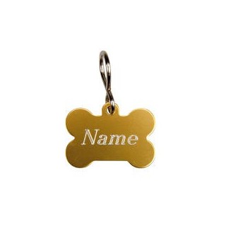 Gravuranhänger Knochen [gold 38 x 25 mm]
