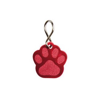 Gravuranhänger Pfote [Rot]