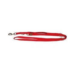 Führleine in rot mit gesticktem Namenszug [2 m lang, 20mm breit]