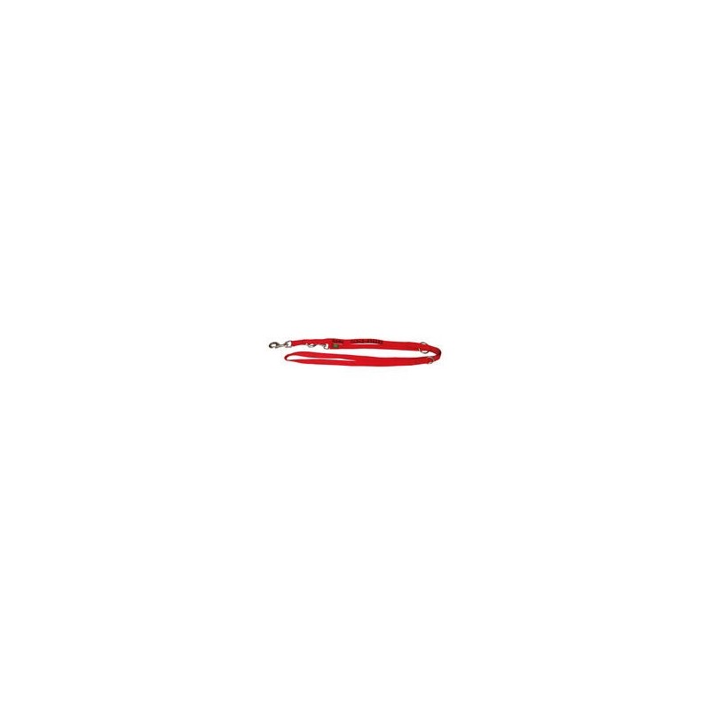 Führleine in rot mit gesticktem Namenszug [2 m lang, 20mm breit]