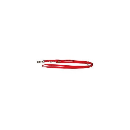 Führleine in rot mit gesticktem Namenszug [2 m lang, 20mm breit]