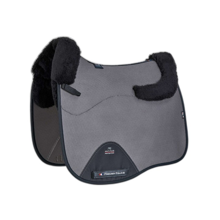 Antischlag Sattelunterlage für Pferde aus Merinowolle Premier Equine CC Air-Tech Square