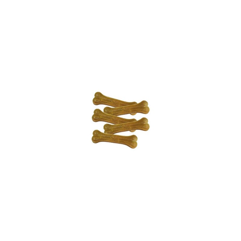Schecker - Kauknochen aus gepresster Rinderhaut [450g (5 Stück a 17cm)]
