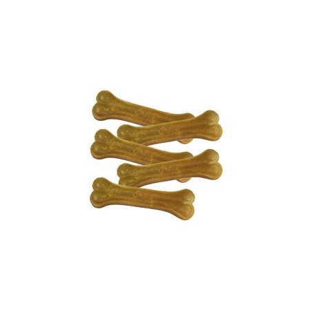 Schecker - Kauknochen aus gepresster Rinderhaut [450g (5 Stück a 17cm)]