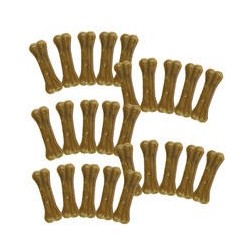 Schecker - Kauknochen aus gepresster Rinderhaut [1500g (25 Stück a 13cm)]