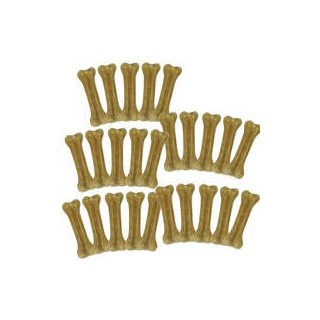 Schecker - Kauknochen aus gepresster Rinderhaut [825g (25 Stück a 10cm - je 33g)]