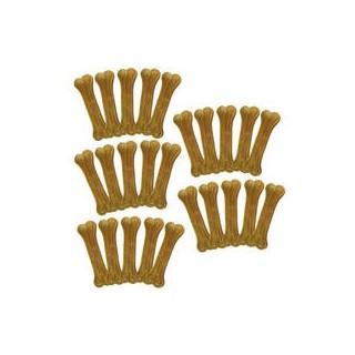 Schecker - Kauknochen aus gepresster Rinderhaut [2250g (25 Stück a 17cm)]