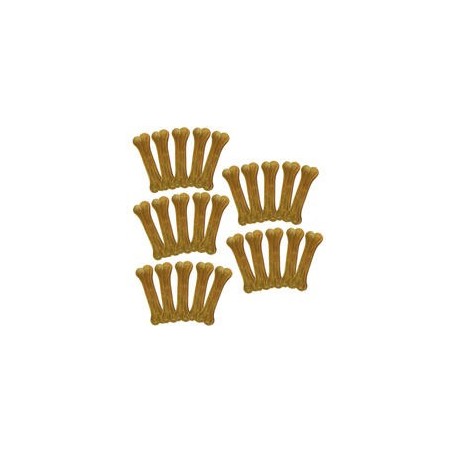 Schecker - Kauknochen aus gepresster Rinderhaut [2250g (25 Stück a 17cm)]