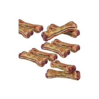 Schecker - Gefüllter Kauknochen mit Salami-Geschmack [1400g (20 Stück a´ 12cm)]