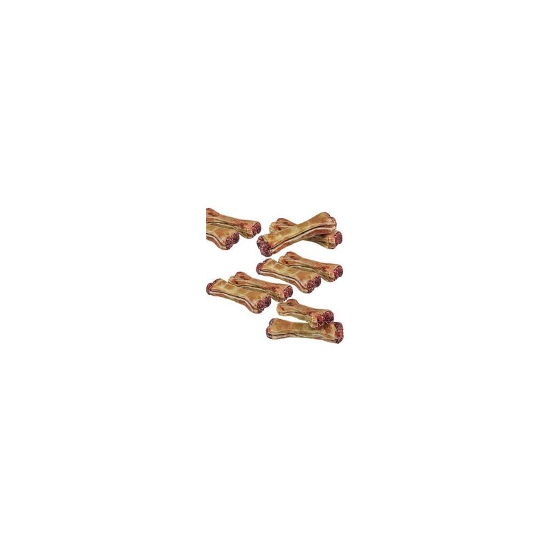 Schecker - Gefüllter Kauknochen mit Salami-Geschmack [1400g (20 Stück a´ 12cm)]
