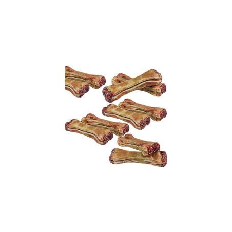 Schecker - Gefüllter Kauknochen mit Salami-Geschmack [1400g (20 Stück a´ 12cm)]