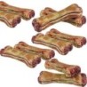 Schecker - Gefüllter Kauknochen mit Salami-Geschmack [1400g (20 Stück a´ 12cm)]
