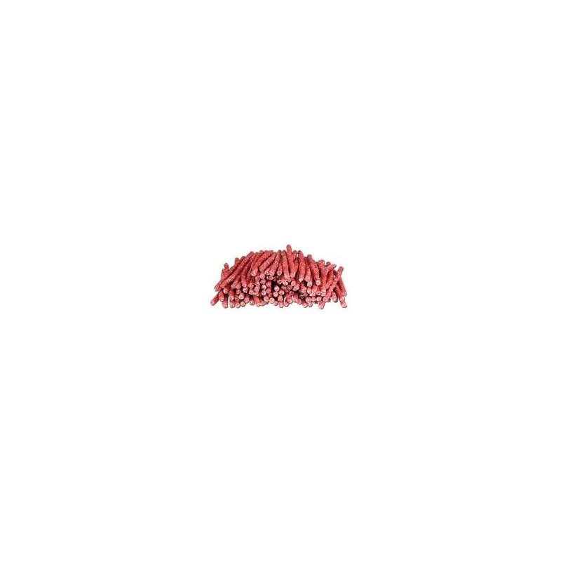 Schecker - Rinderhaut-Sticks - rot - [800g]