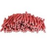 Schecker - Rinderhaut-Sticks - rot - [800g]