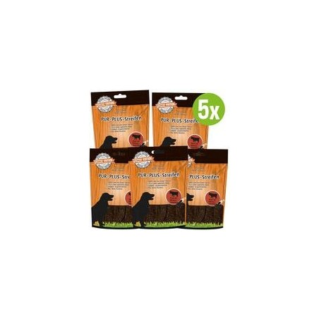 Schecker - PUR Plus Streifen Rind + Schwarzkümmel [5 x 100g]