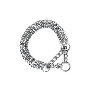 Nobby Dreifachhalskette, verchromt