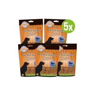 Schecker - PUR Plus Streifen Wildente + Hanf [5 x 100g]