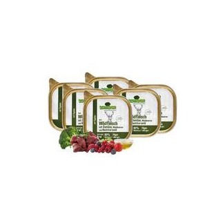 Schecker - Schecker Hundemenü - Wildfleisch mit Gemüse, Waldbeeren und Nachtkerzenöl [6 x 200g]