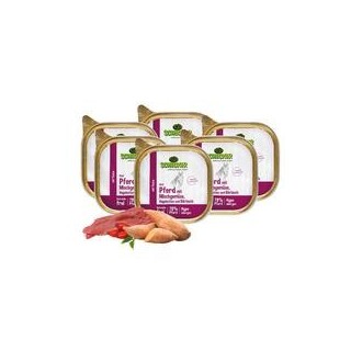 Schecker - Schecker Hundemenü - Pferd mit Mischgemüse, Hagebutten und Bärlauch [6 x 200g]