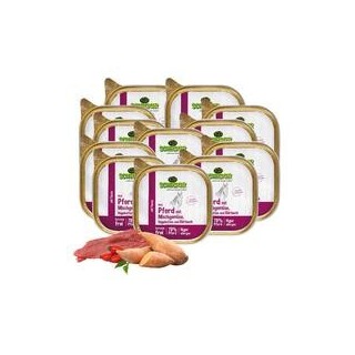 Schecker - Schecker Hundemenü - Pferd mit Mischgemüse, Hagebutten und Bärlauch [12 x 200g]