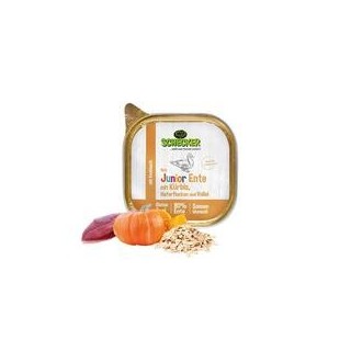 Schecker - Schecker Hundemenü - Junior Ente mit Kürbis, Haferflocken und Vollei [1 x 200g]