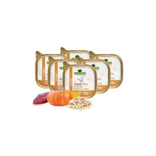 Schecker - Schecker Hundemenü - Junior Ente mit Kürbis, Haferflocken und Vollei [6 x 200g]