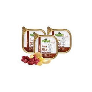 Schecker - Schecker Hundemenü - Junior Rind mit Kartoffel, Fenchel und Banane [3 x 200g]