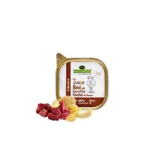 Schecker - Schecker Hundemenü - Junior Rind mit Kartoffel, Fenchel und Banane [1 x 200g]