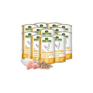 Schecker - Schecker Hundemenü - Hühnerklein mit Linsen, Haferflocken und Kokosöl [12 x 410g]