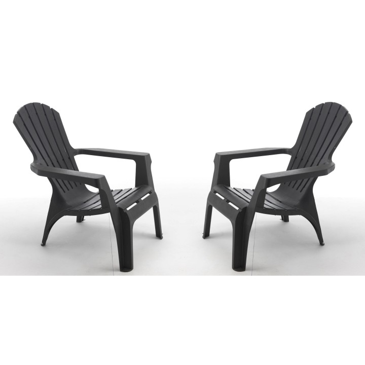 2er-Set Sessel Wilsa Garden Adirondack