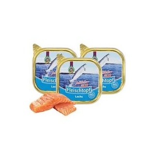 Schecker - Fleischtopf-Schälchen-PUR Lachs [3 x 200g]