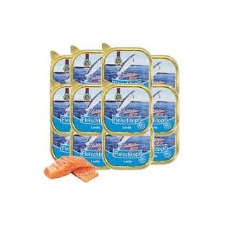 Schecker - Fleischtopf-Schälchen-PUR Lachs [12 x 200g]
