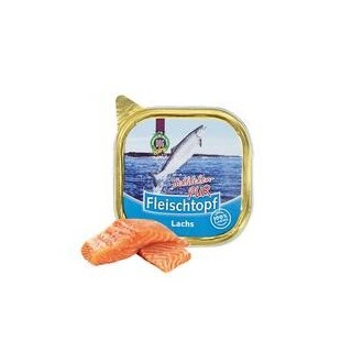 Schecker - Fleischtopf-Schälchen-PUR Lachs [200g]