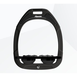 Platte Steigbügel Ultra Grip Schwarz/Schwarz/Schwarz Flex-On Green Composite