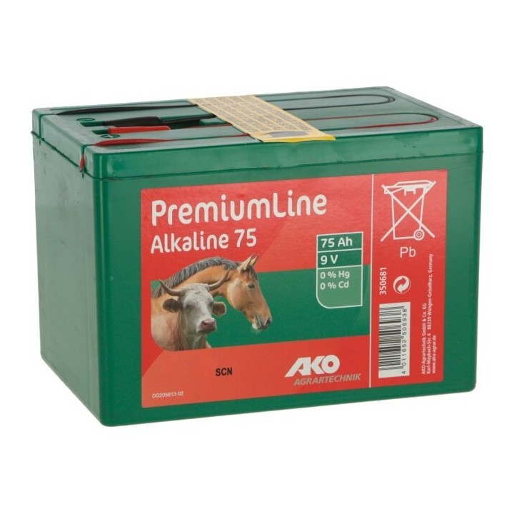 Batterie Ako Alcaline 75 Ah, 9V
