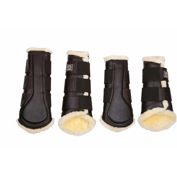 Geschlossene Gamaschen für Pferde aus Leder, Montar Tech