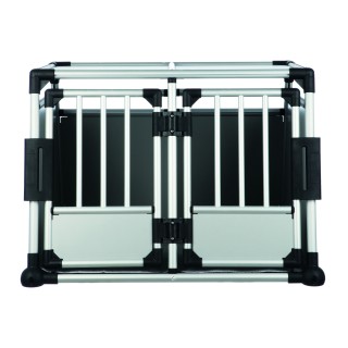 Doppelte Hundetransportbox aus Aluminium Trixie