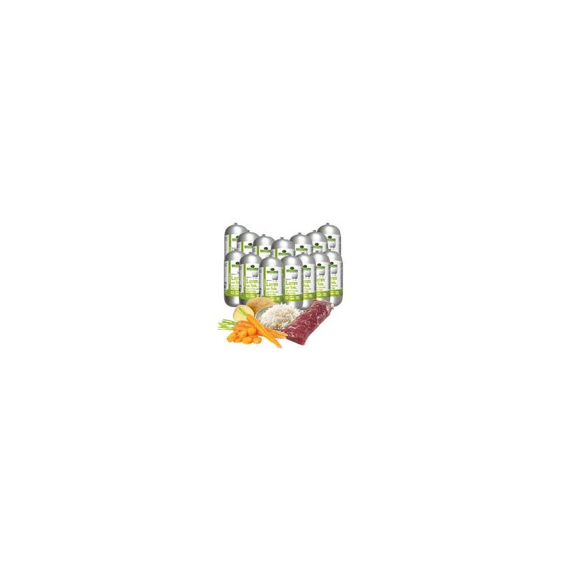 Schecker - Schecker Hundewurst Lamm mit Reis, Kartoffeln & Karotten [14 x 200g]