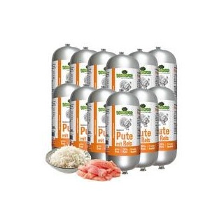 Schecker - Schecker Hundewurst Pute mit Reis [14 x 200g]