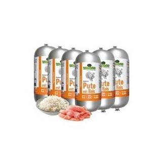 Schecker - Schecker Hundewurst Pute mit Reis [6 x 200g]