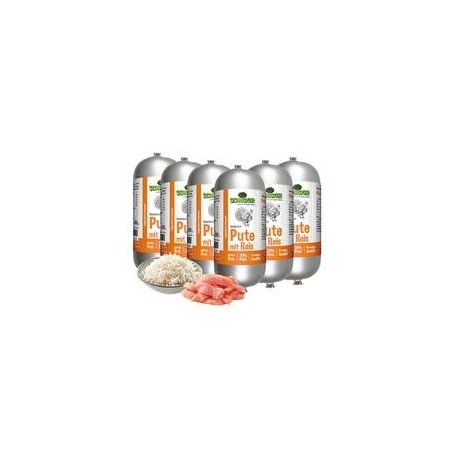 Schecker - Schecker Hundewurst Pute mit Reis [6 x 200g]