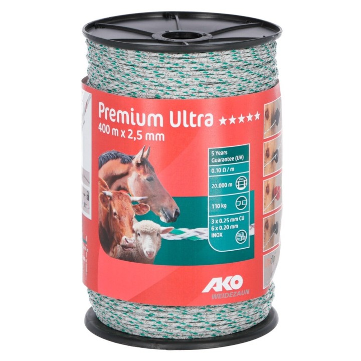 Kordel für Elektrozaun Ako Premium Ultra