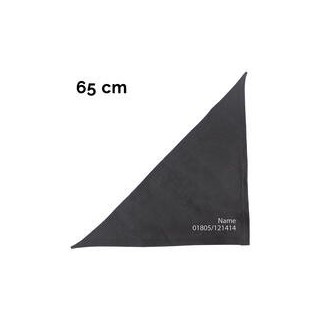 Schecker - Besticktes Halstuch Tel. Nr. +  Name [65cm - Schwarz]