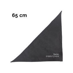Schecker - Besticktes Halstuch Tel. Nr. +  Name [65cm - Schwarz]