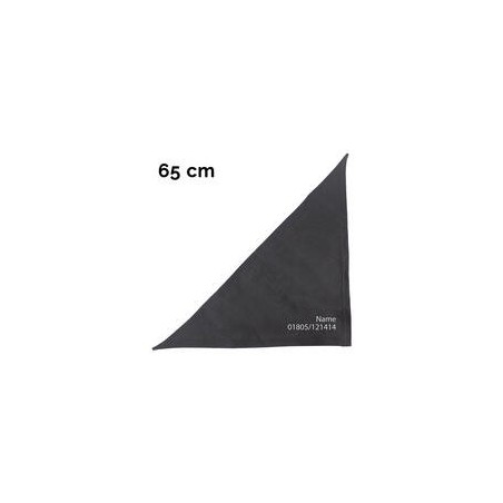 Schecker - Besticktes Halstuch Tel. Nr. +  Name [65cm - Schwarz]