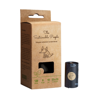 Wildes Land | Biologisch abbaubare Hundekotbeutel | 8 x 15 Beutel