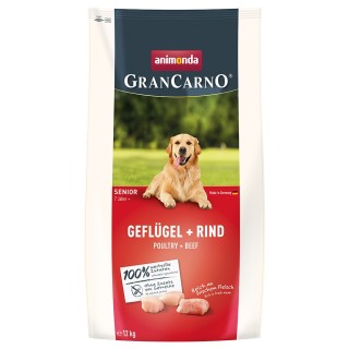 animonda GranCarno Senior Geflügel + Rind - 12 kg