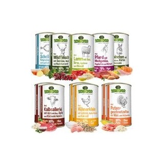 Schecker - 11 x Schecker Hundemenü-Dosen 410g (11-er 410g) [Spar-Set]