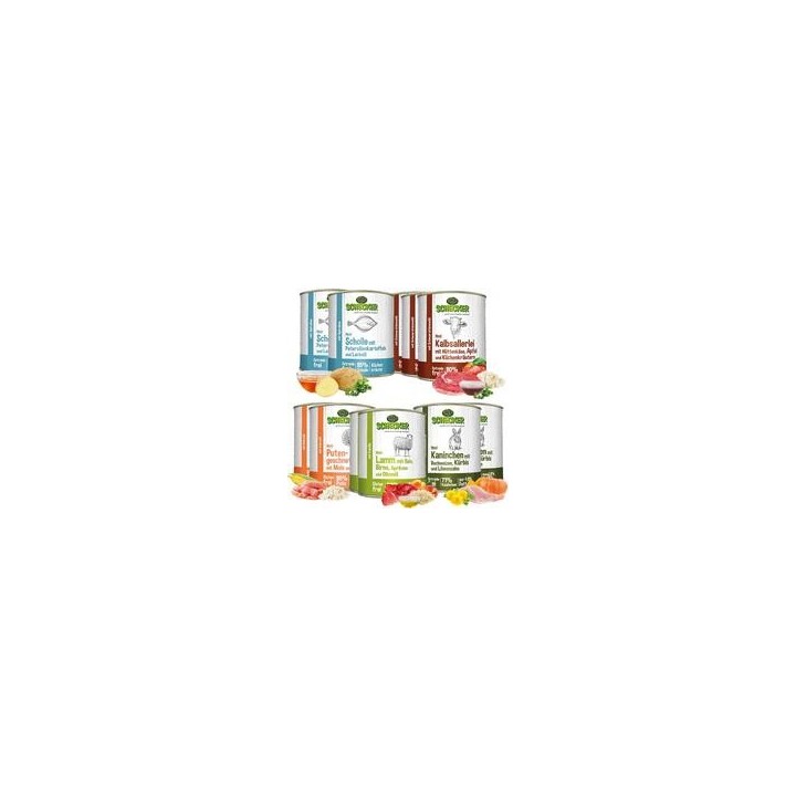 Schecker - 11 x Schecker Hundemenü-Dosen 820g (11-er 820g) [Spar-Set]