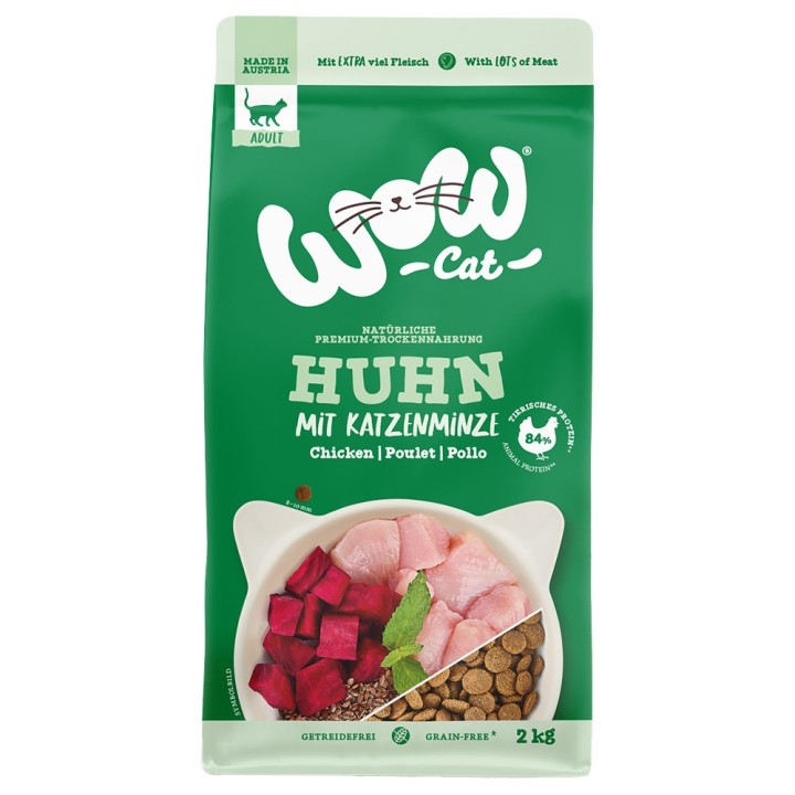 Wow Cat Adult mit Huhn - 2 kg